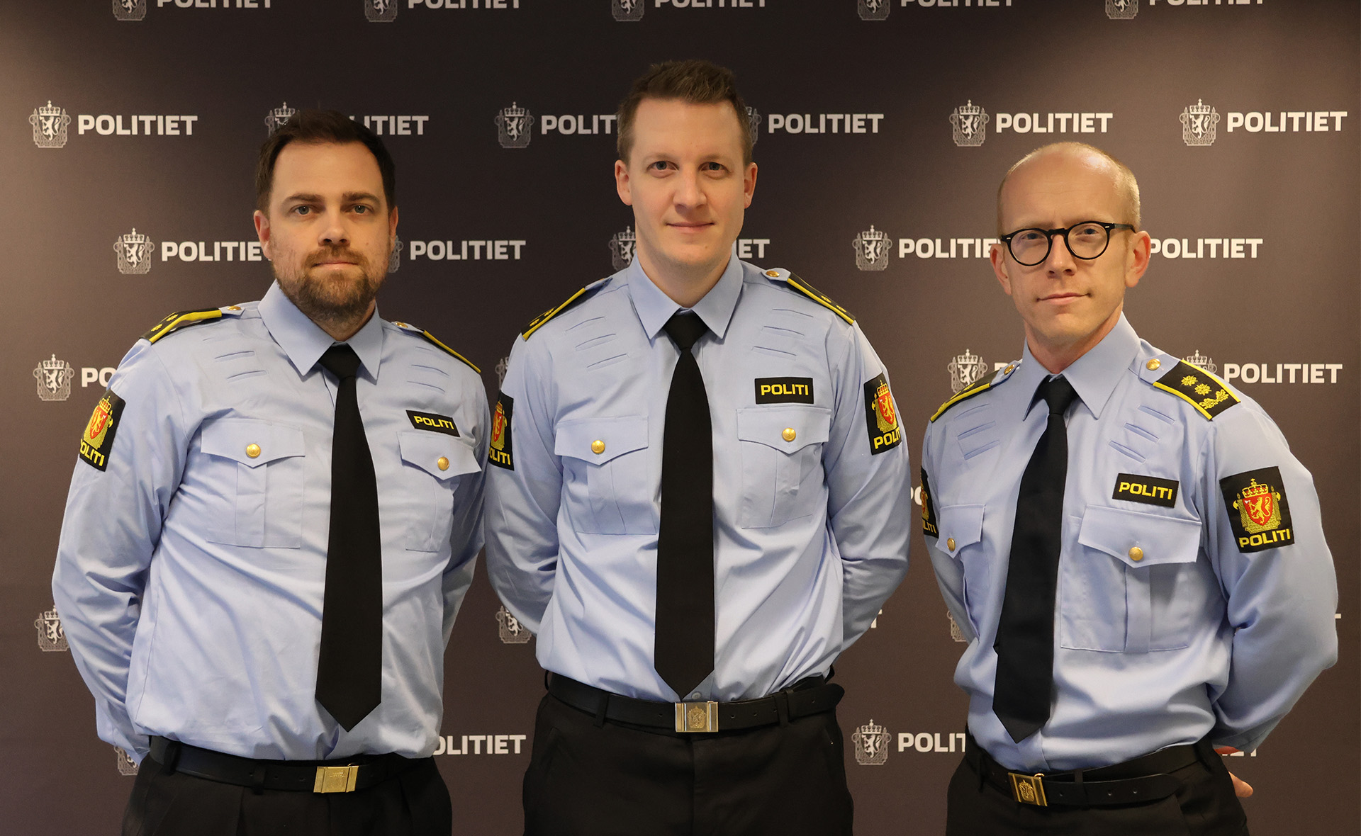 Frå venstre: Marius Haugland Martinsen, Sverre Humberset Hagen og Magne B. Grimstvedt Kvalvik.