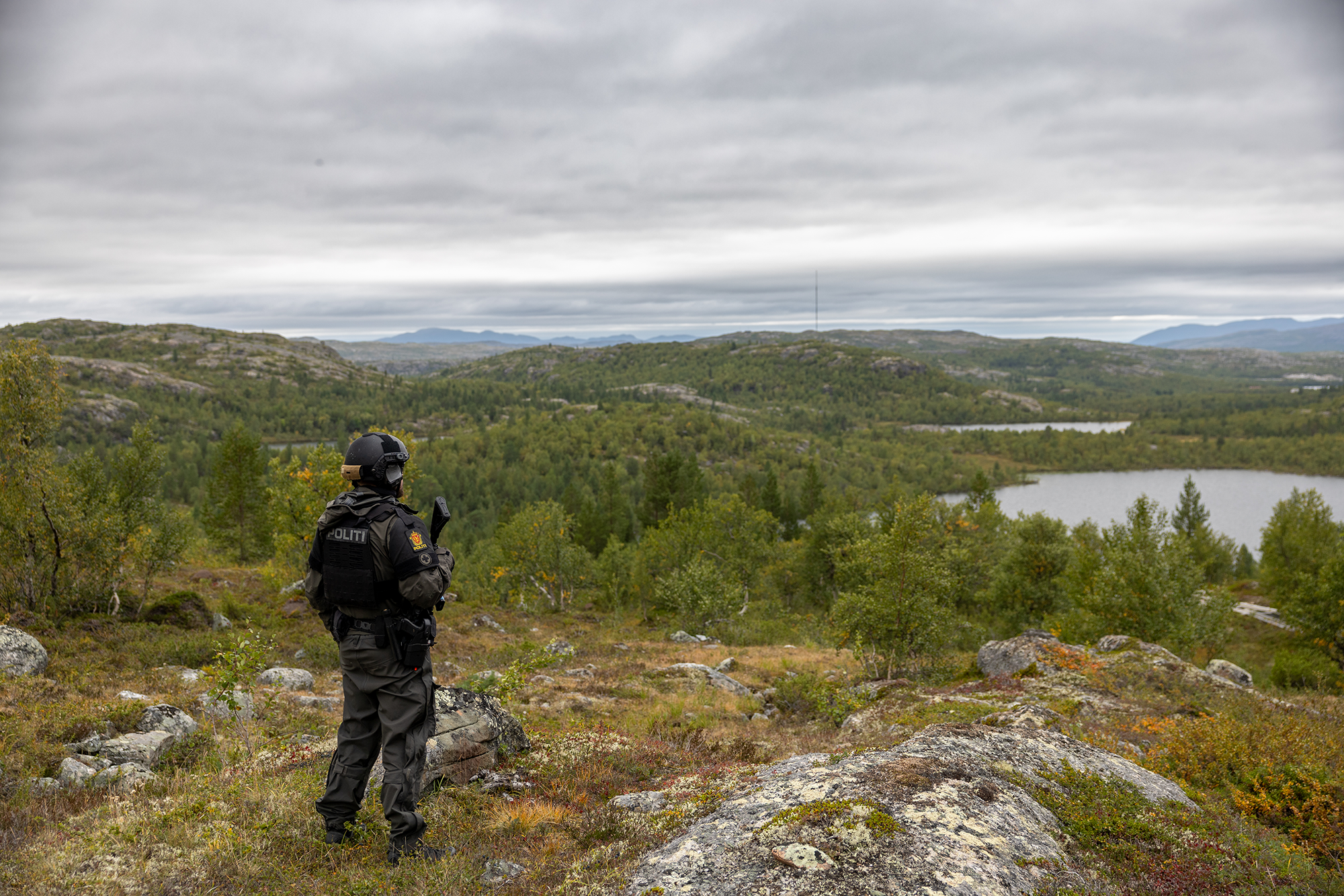 Illustrasjonsbilde for politiets trusselvurdering. Grenseovervåking.