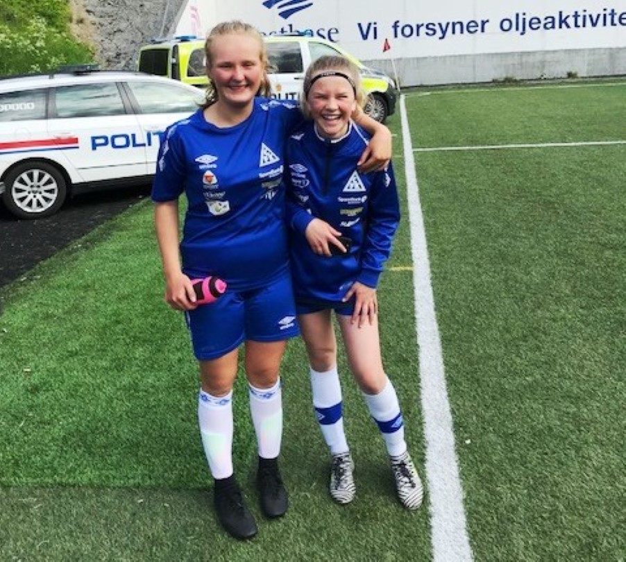 To av de som deltok på Politiets idrettsdag i Kristiansund i juni.