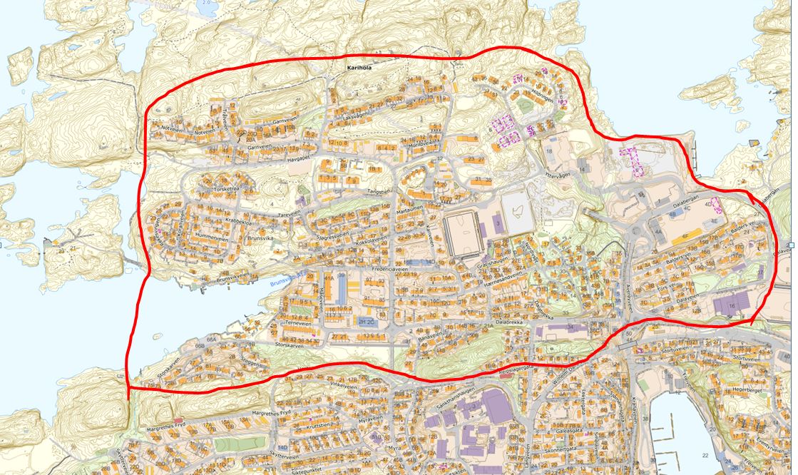 Kart Kristiansund.