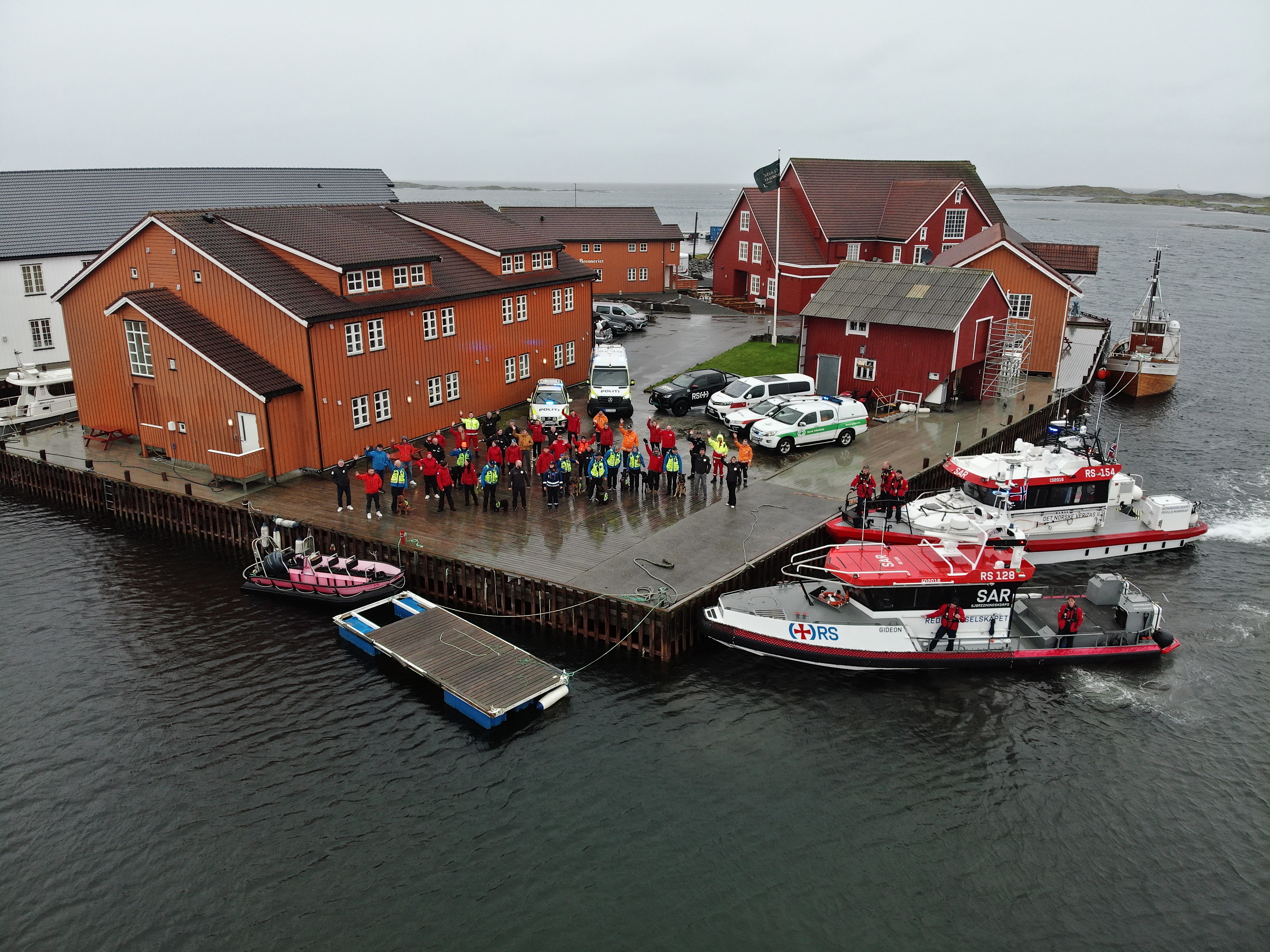 Foto frå ein annan redningsøvelse.